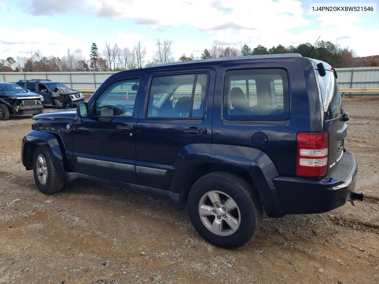 1J4PN2GKXBW521546 2011 Jeep Liberty Sport