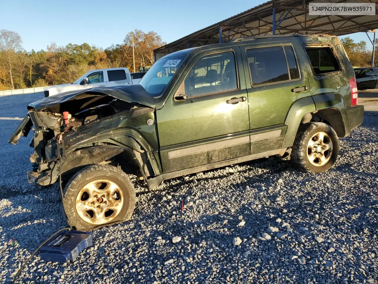 1J4PN2GK7BW535971 2011 Jeep Liberty Sport