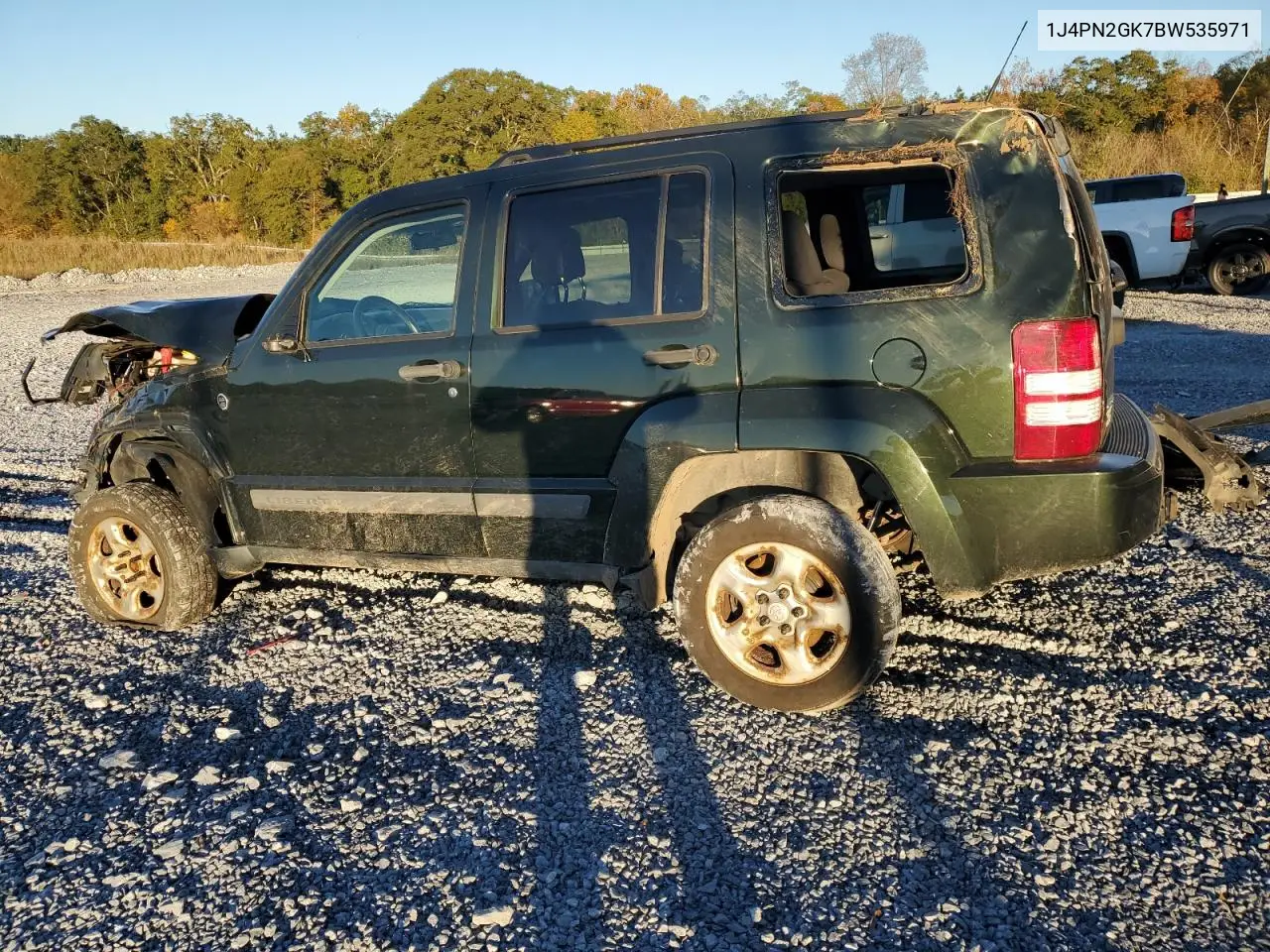 1J4PN2GK7BW535971 2011 Jeep Liberty Sport