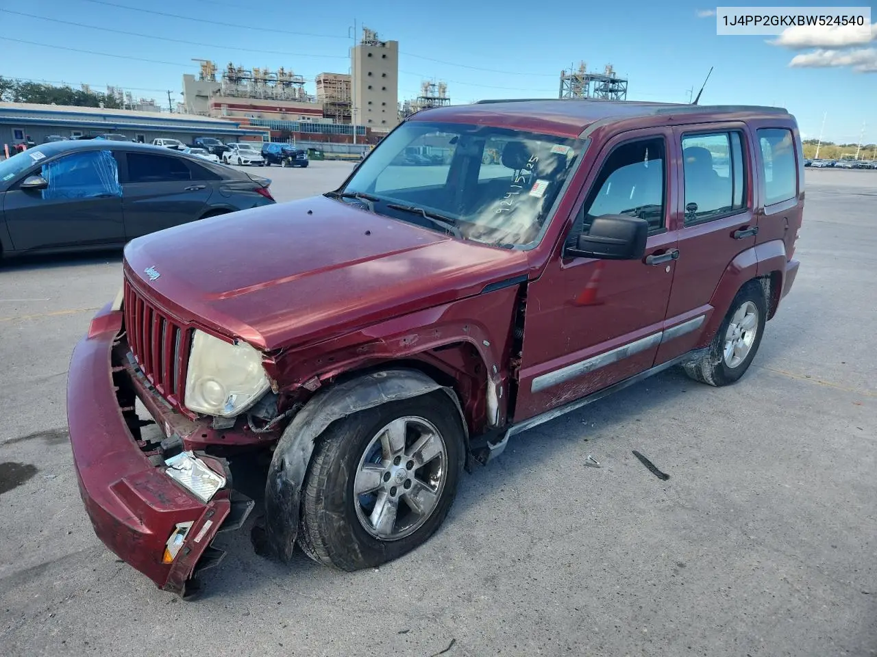 1J4PP2GKXBW524540 2011 Jeep Liberty Sport