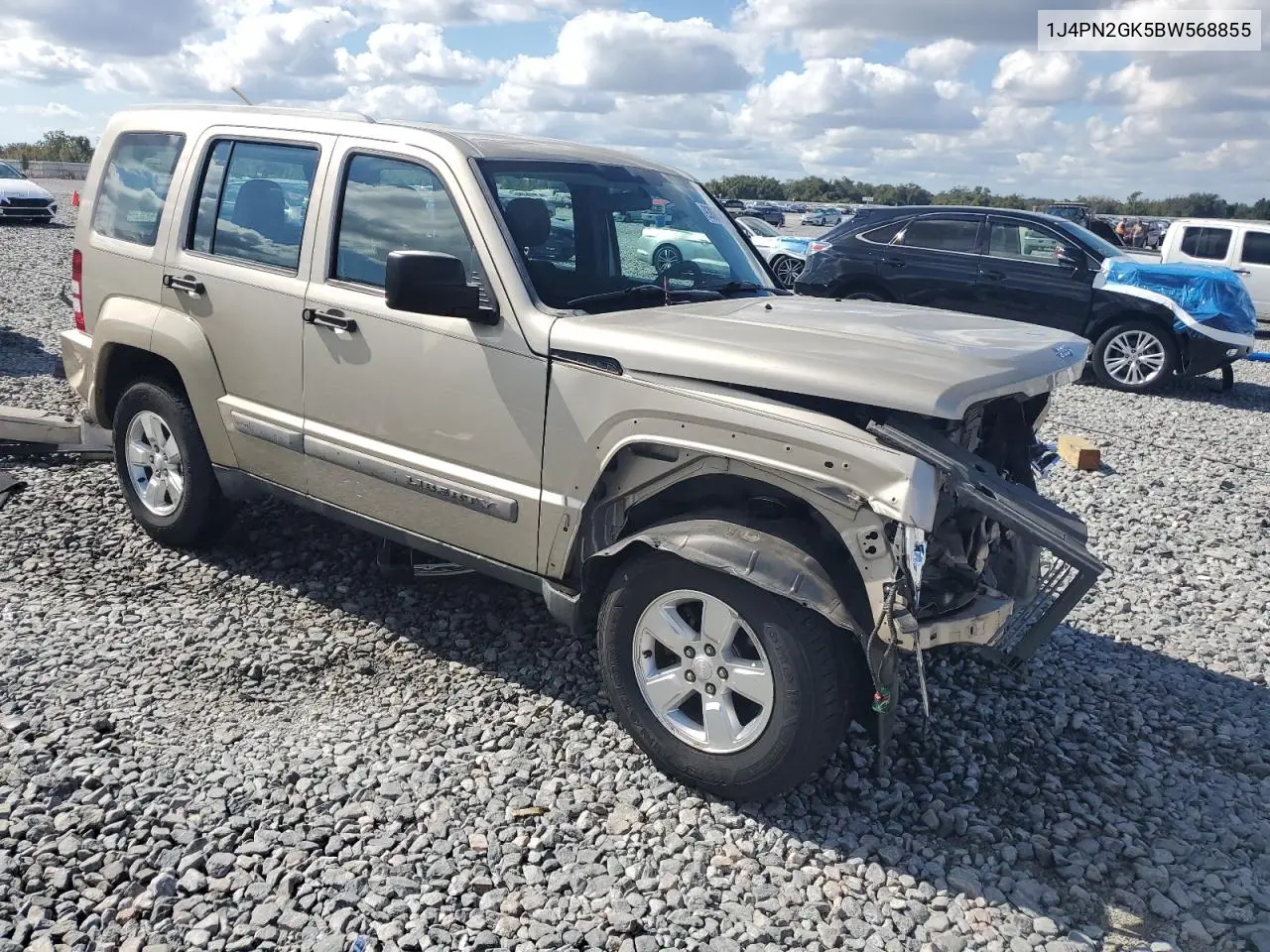 1J4PN2GK5BW568855 2011 Jeep Liberty Sport