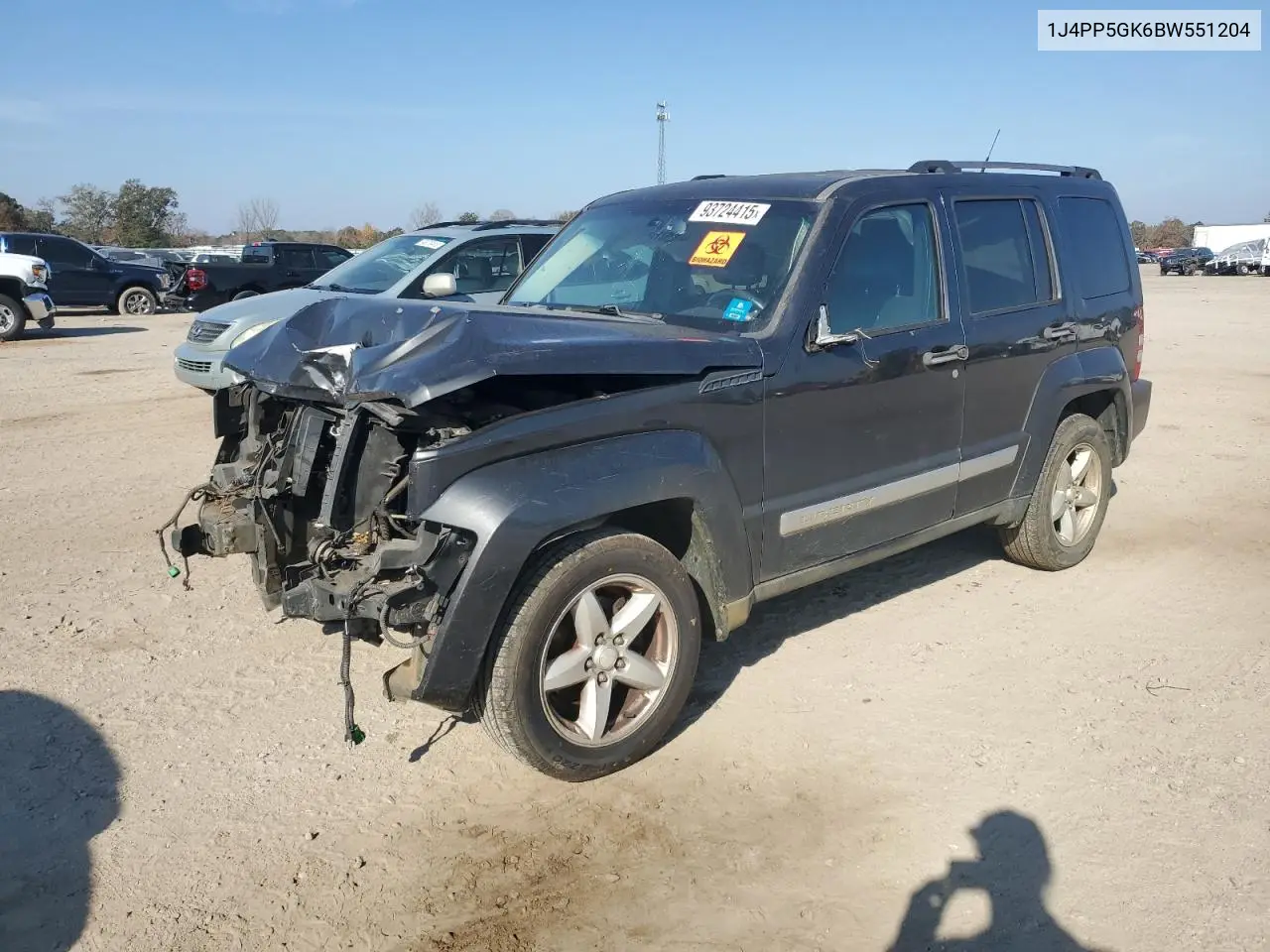 1J4PP5GK6BW551204 2011 Jeep Liberty Limited