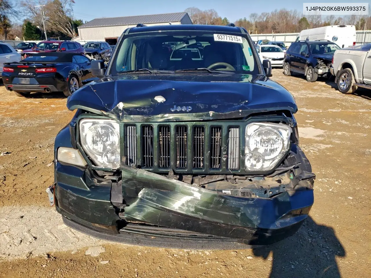 1J4PN2GK6BW593375 2011 Jeep Liberty Sport