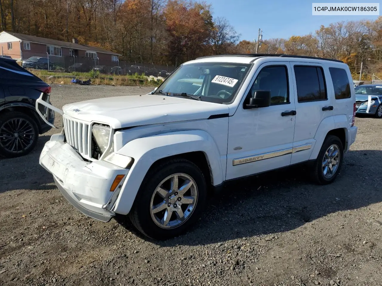 1C4PJMAK0CW186305 2012 Jeep Liberty Sport