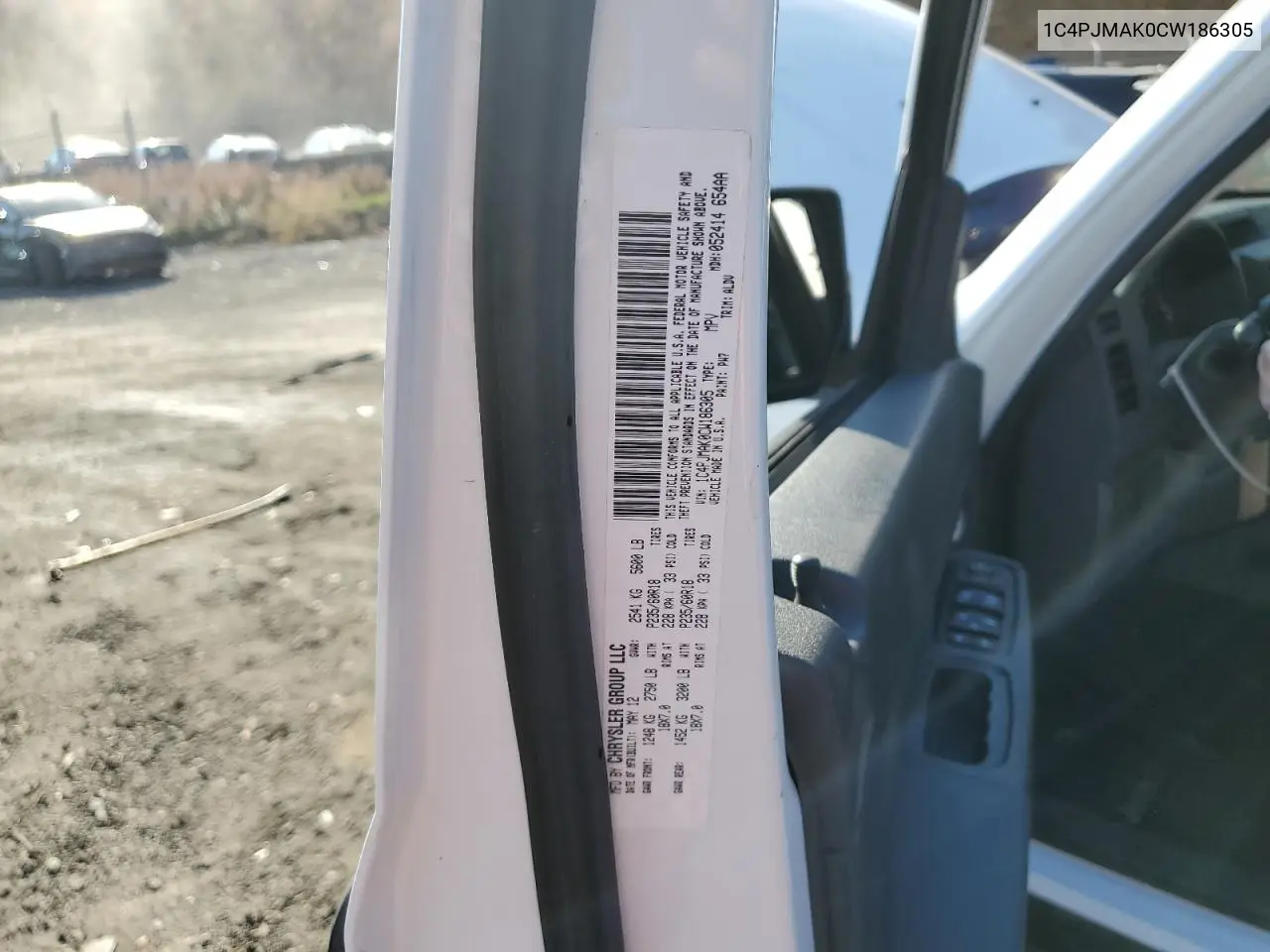 1C4PJMAK0CW186305 2012 Jeep Liberty Sport