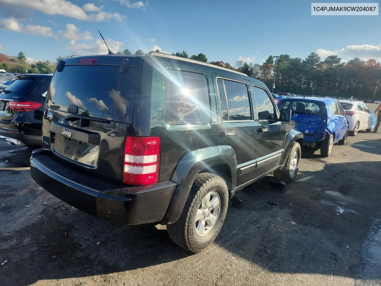 1C4PJMAK9CW204087 2012 Jeep Liberty Sport