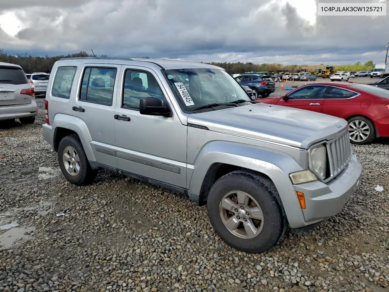 1C4PJLAK3CW125721 2012 Jeep Liberty Sport