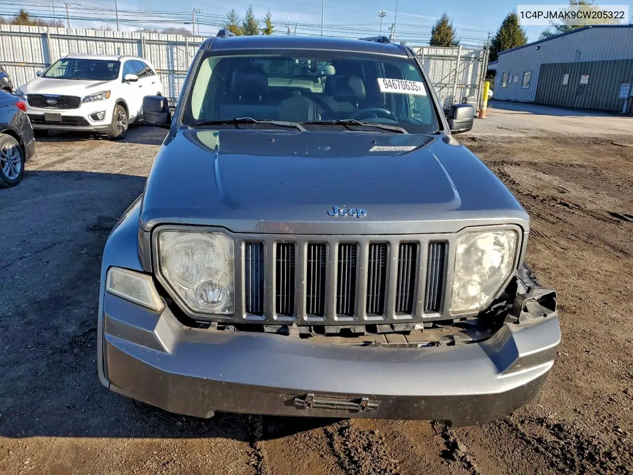 1C4PJMAK9CW205322 2012 Jeep Liberty Sport