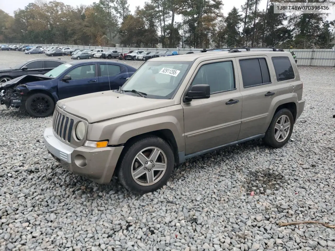 1J8FT48W07D398436 2007 Jeep Patriot Limited