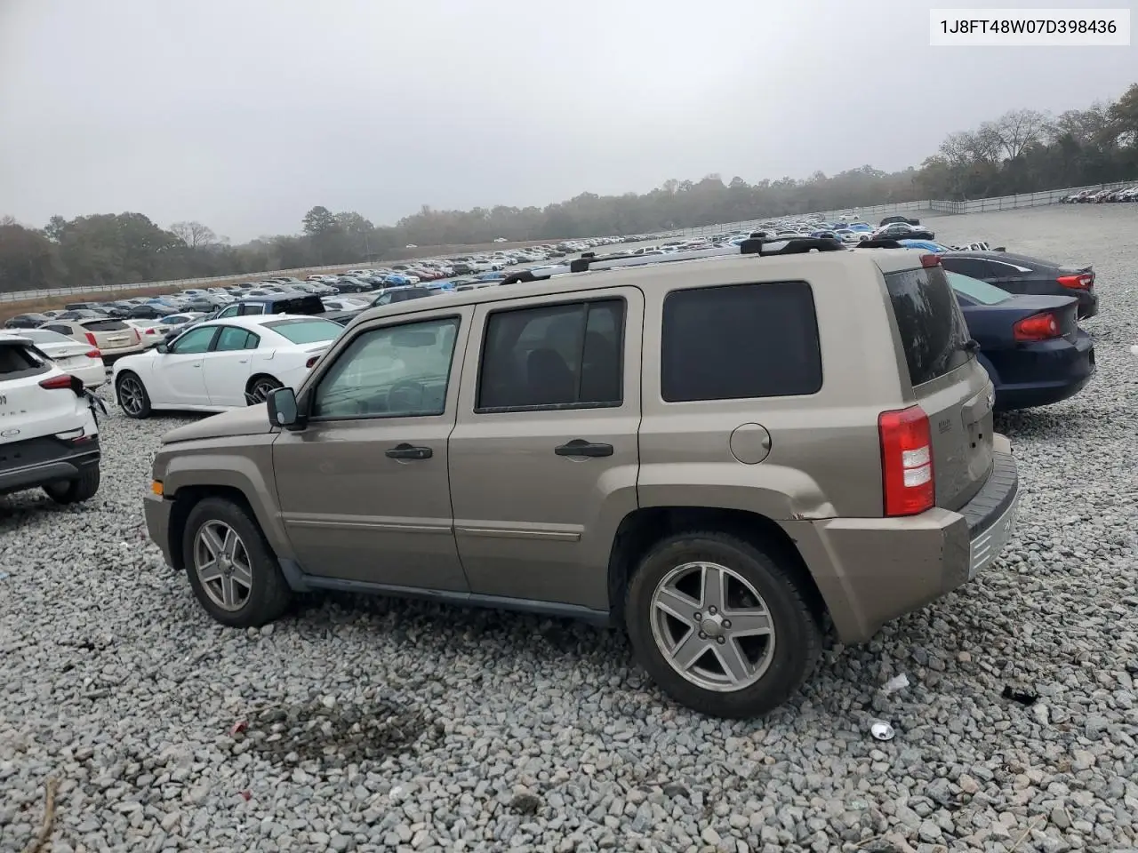 1J8FT48W07D398436 2007 Jeep Patriot Limited