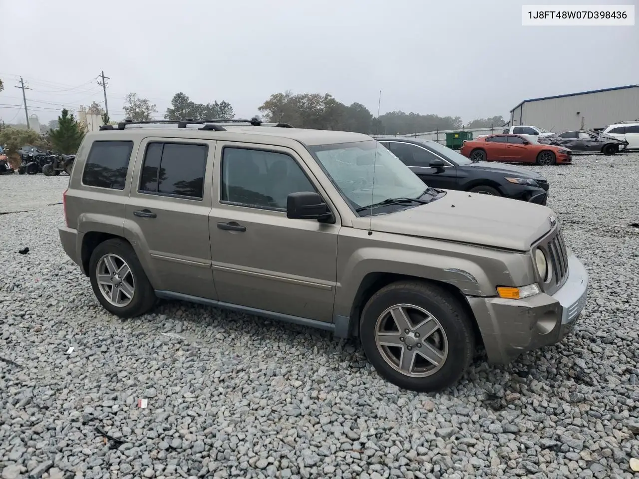 1J8FT48W07D398436 2007 Jeep Patriot Limited
