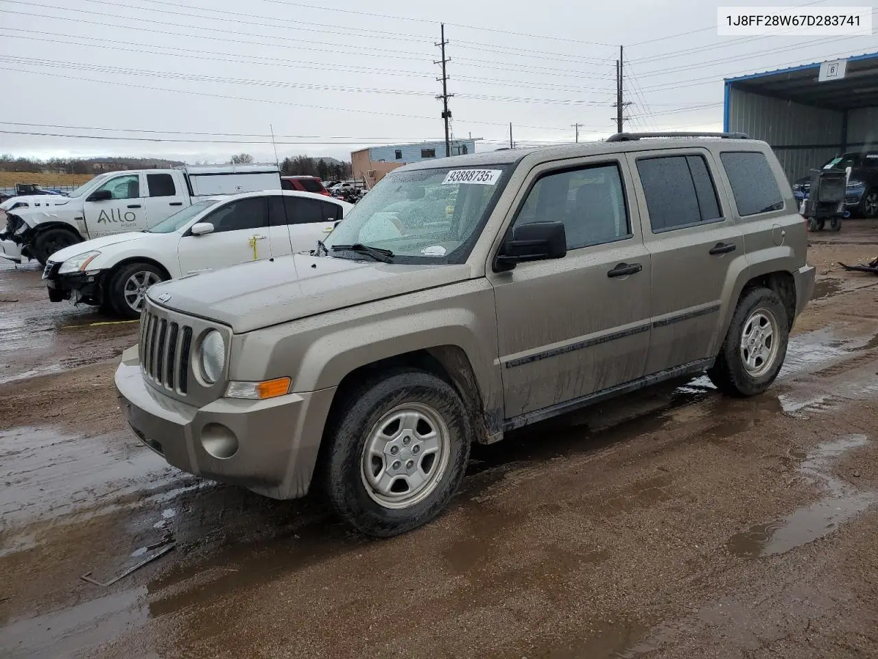 1J8FF28W67D283741 2007 Jeep Patriot Sport