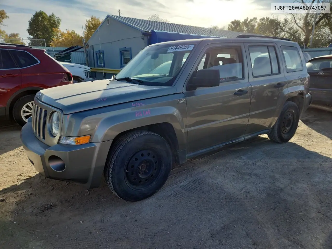 1J8FT28WX8D747057 2008 Jeep Patriot Sport