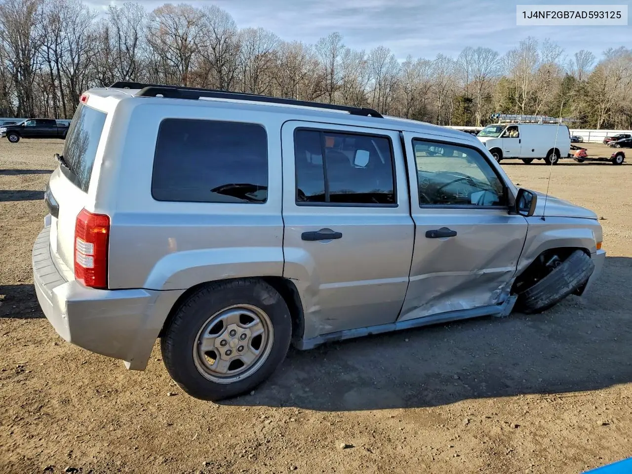 1J4NF2GB7AD593125 2010 Jeep Patriot Sport