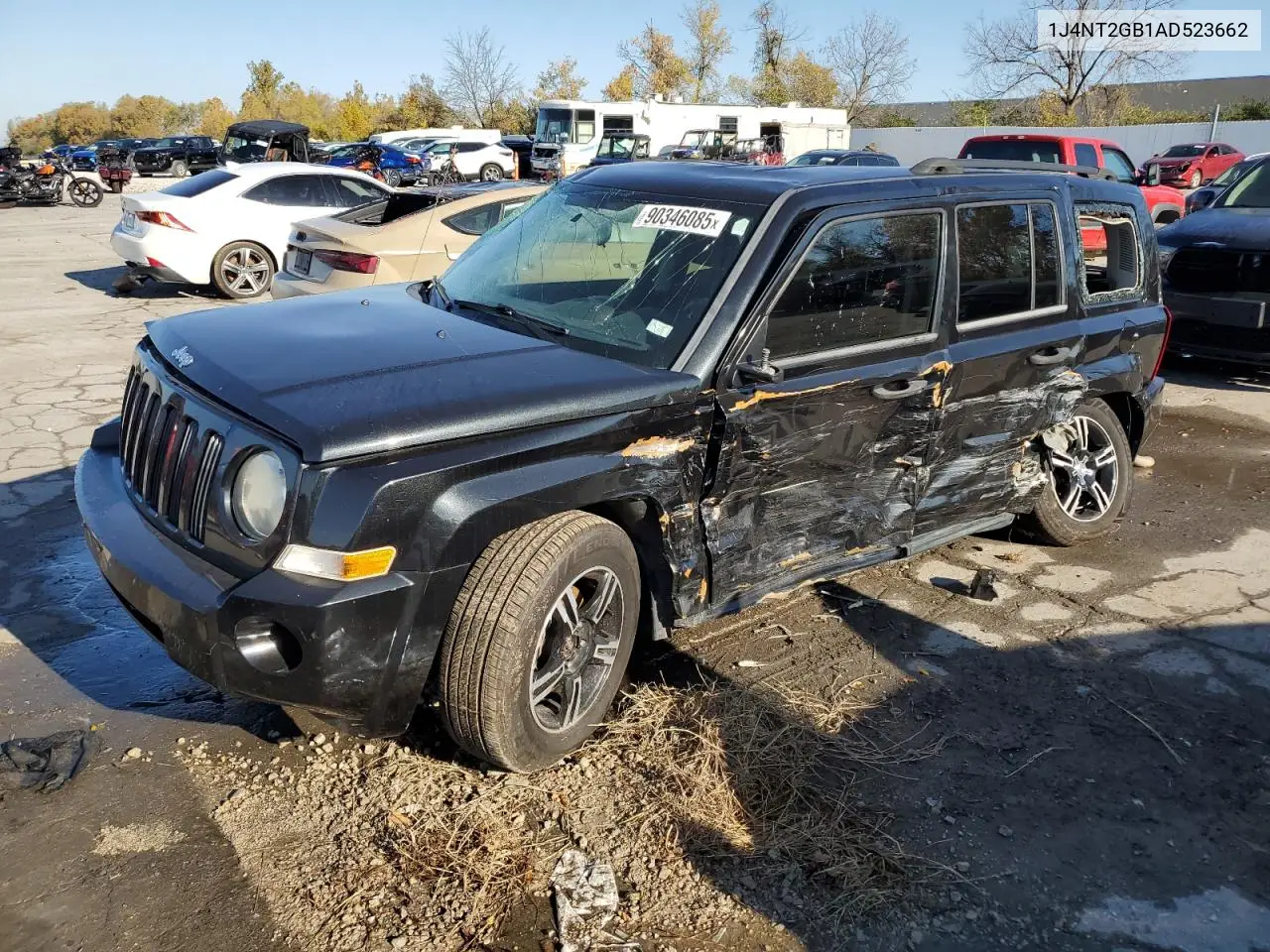 1J4NT2GB1AD523662 2010 Jeep Patriot Sport