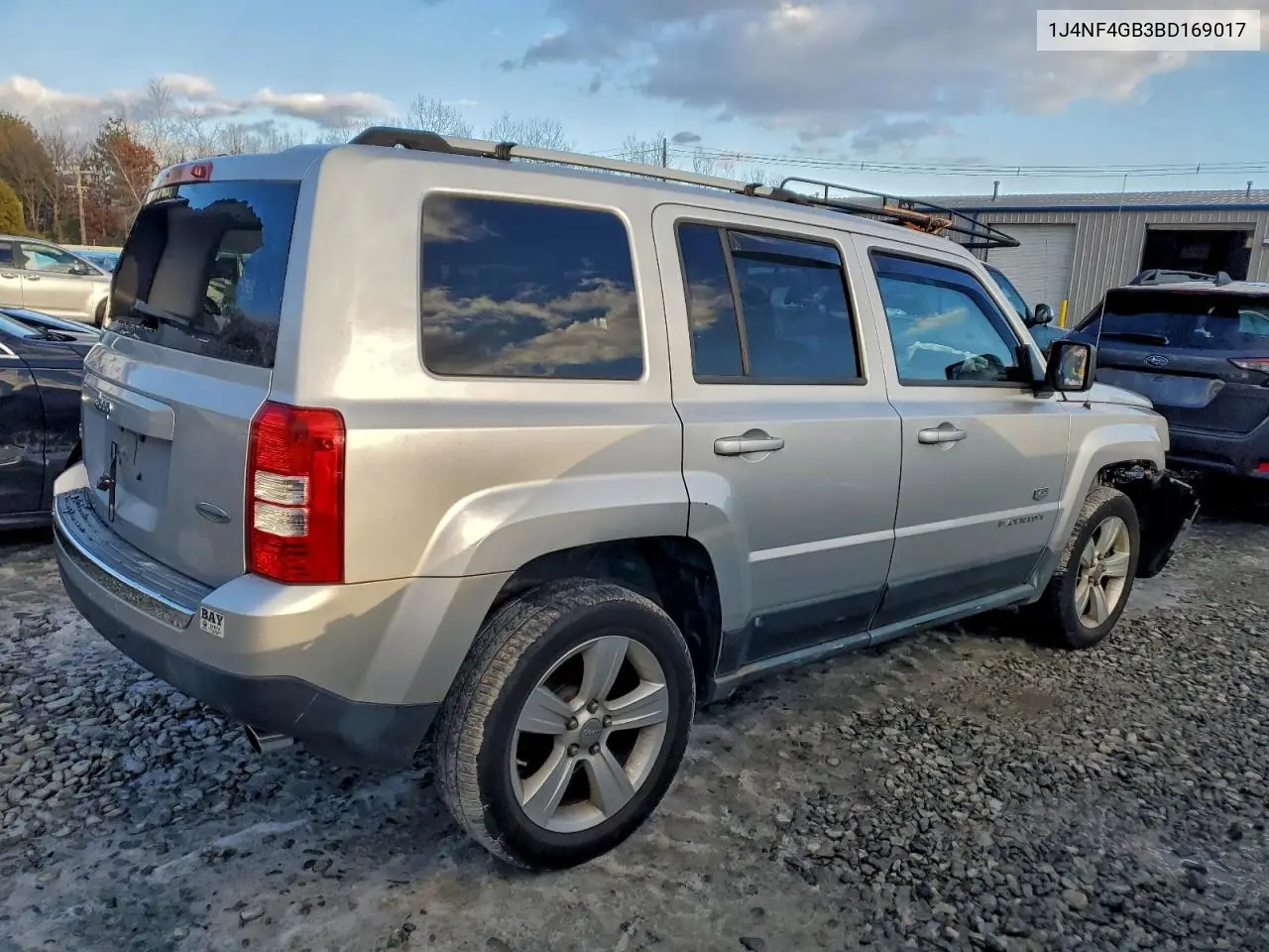 1J4NF4GB3BD169017 2011 Jeep Patriot Latitude