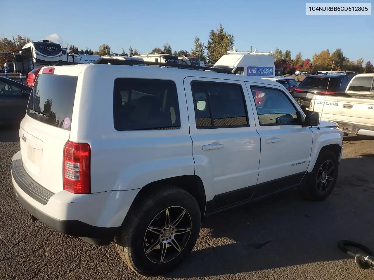 1C4NJRBB6CD612805 2012 Jeep Patriot Sport