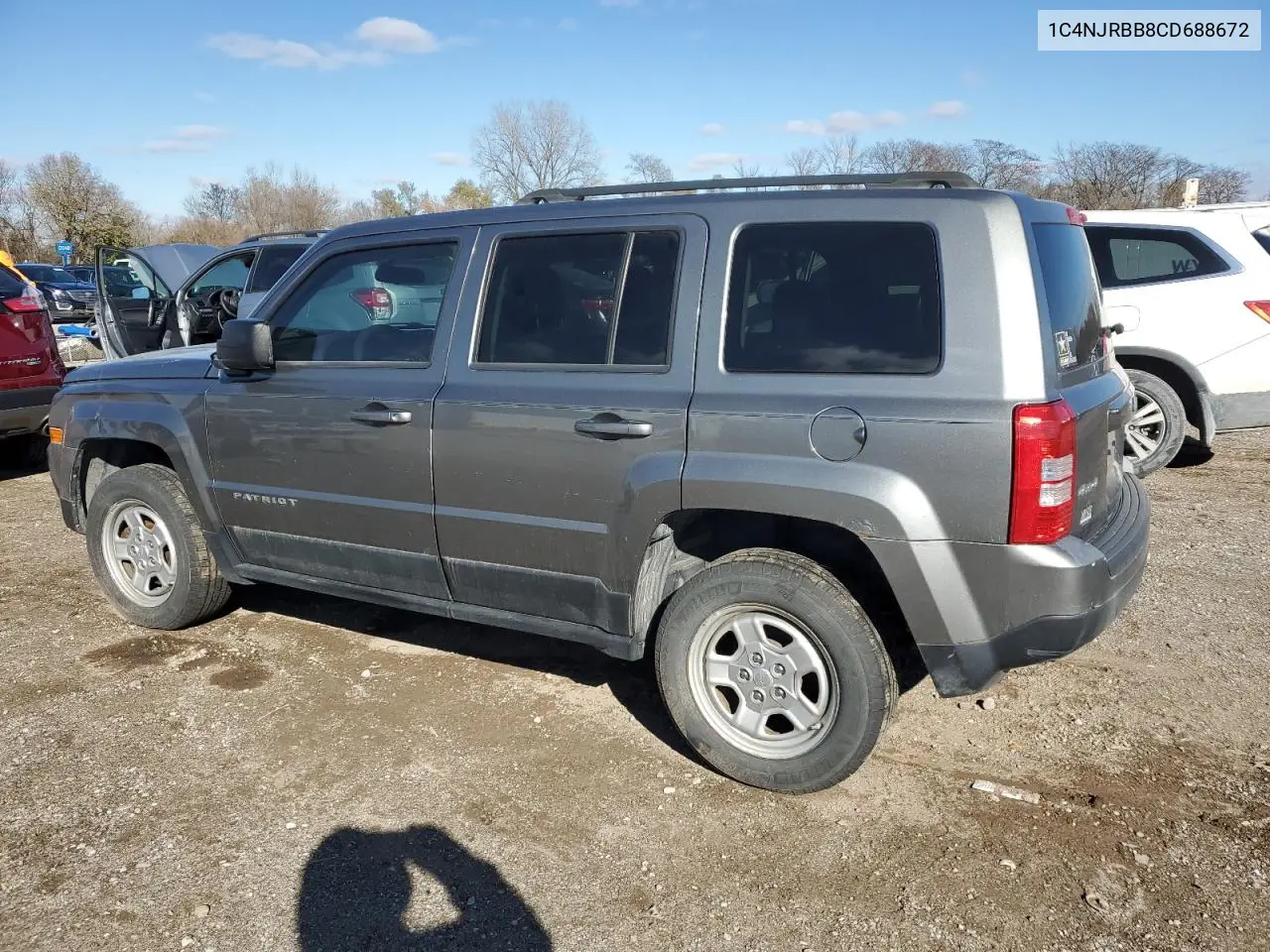 1C4NJRBB8CD688672 2012 Jeep Patriot Sport