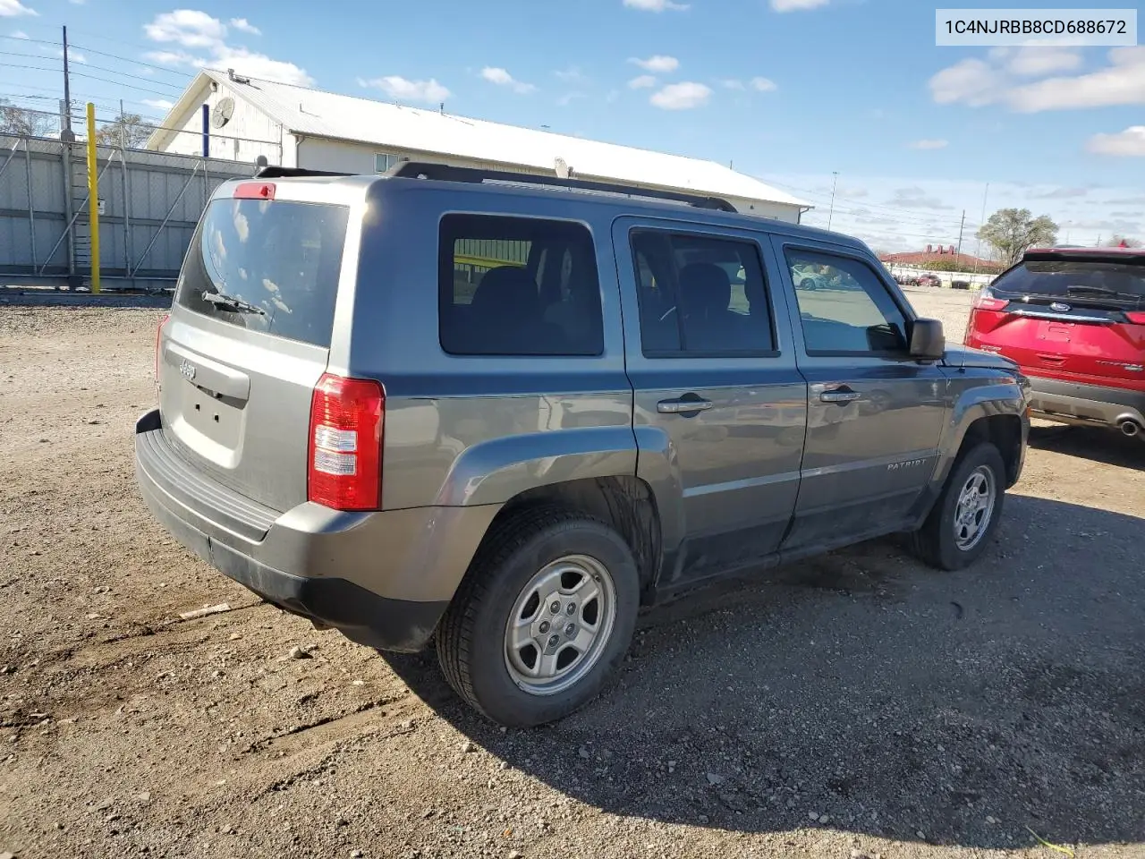1C4NJRBB8CD688672 2012 Jeep Patriot Sport