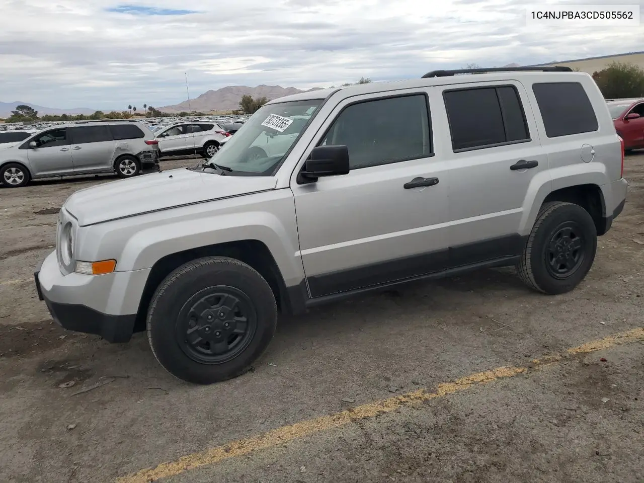 1C4NJPBA3CD505562 2012 Jeep Patriot Sport