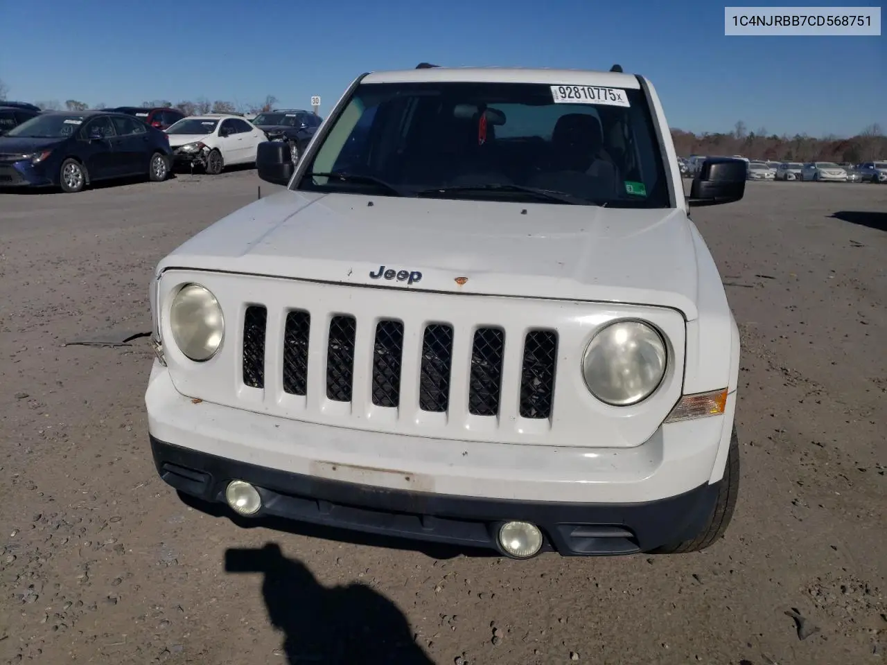 1C4NJRBB7CD568751 2012 Jeep Patriot Sport