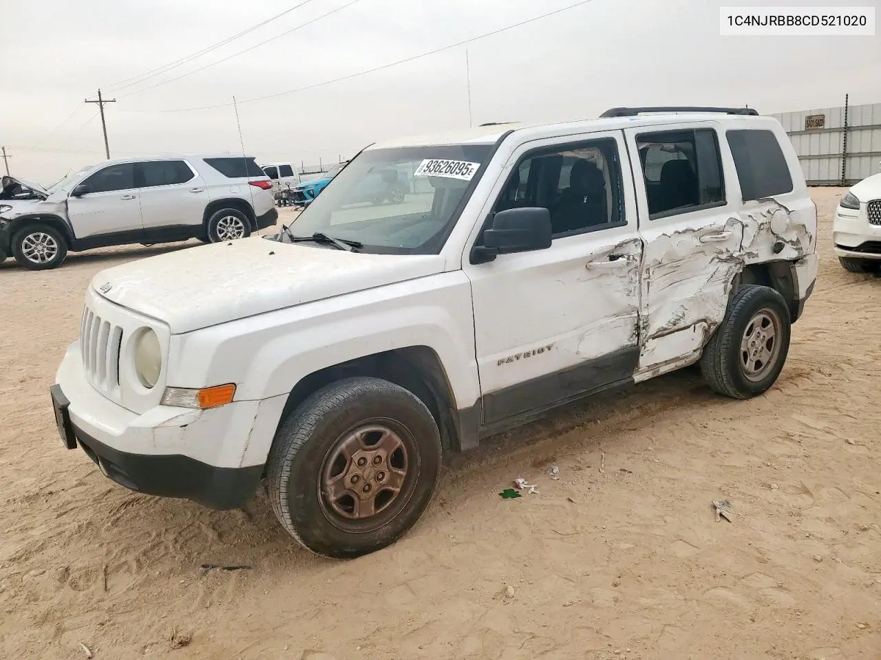 1C4NJRBB8CD521020 2012 Jeep Patriot Sport