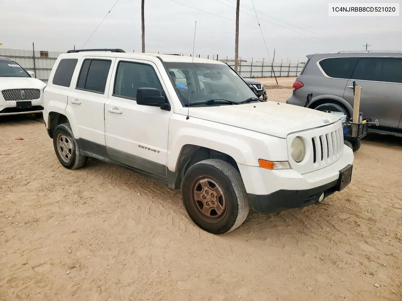 1C4NJRBB8CD521020 2012 Jeep Patriot Sport