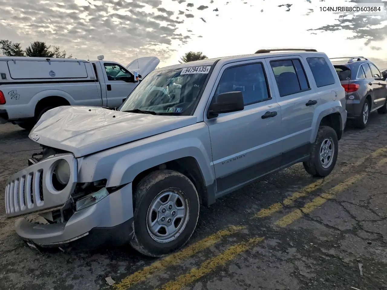 1C4NJRBB8CD603684 2012 Jeep Patriot Sport