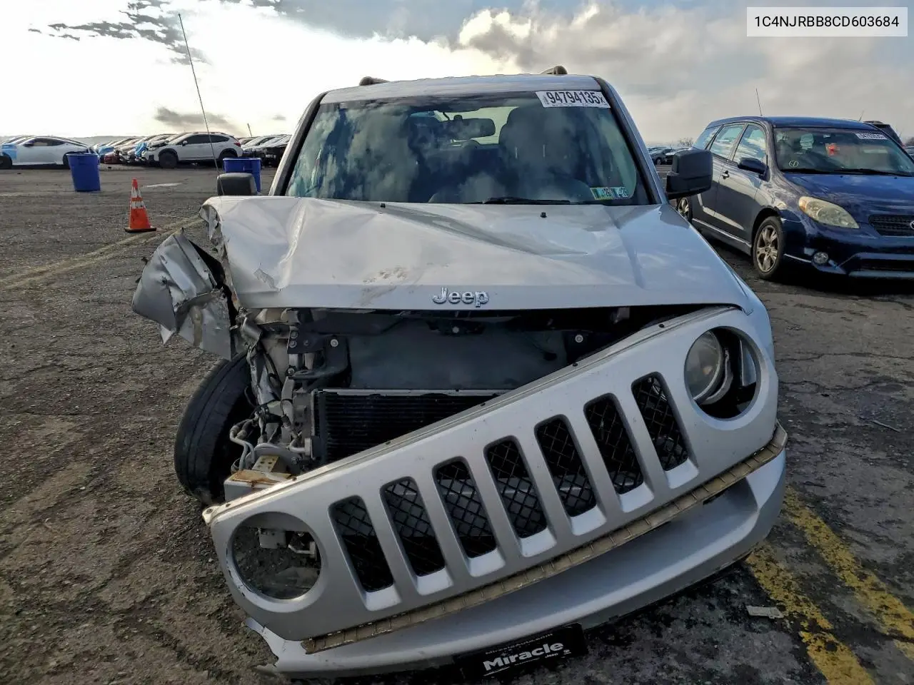 1C4NJRBB8CD603684 2012 Jeep Patriot Sport