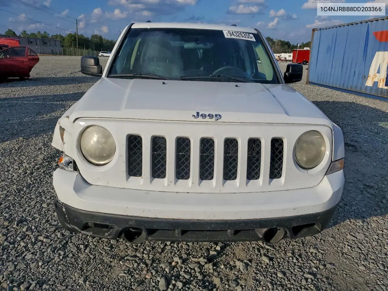 1C4NJRBB8DD203366 2013 Jeep Patriot Sport