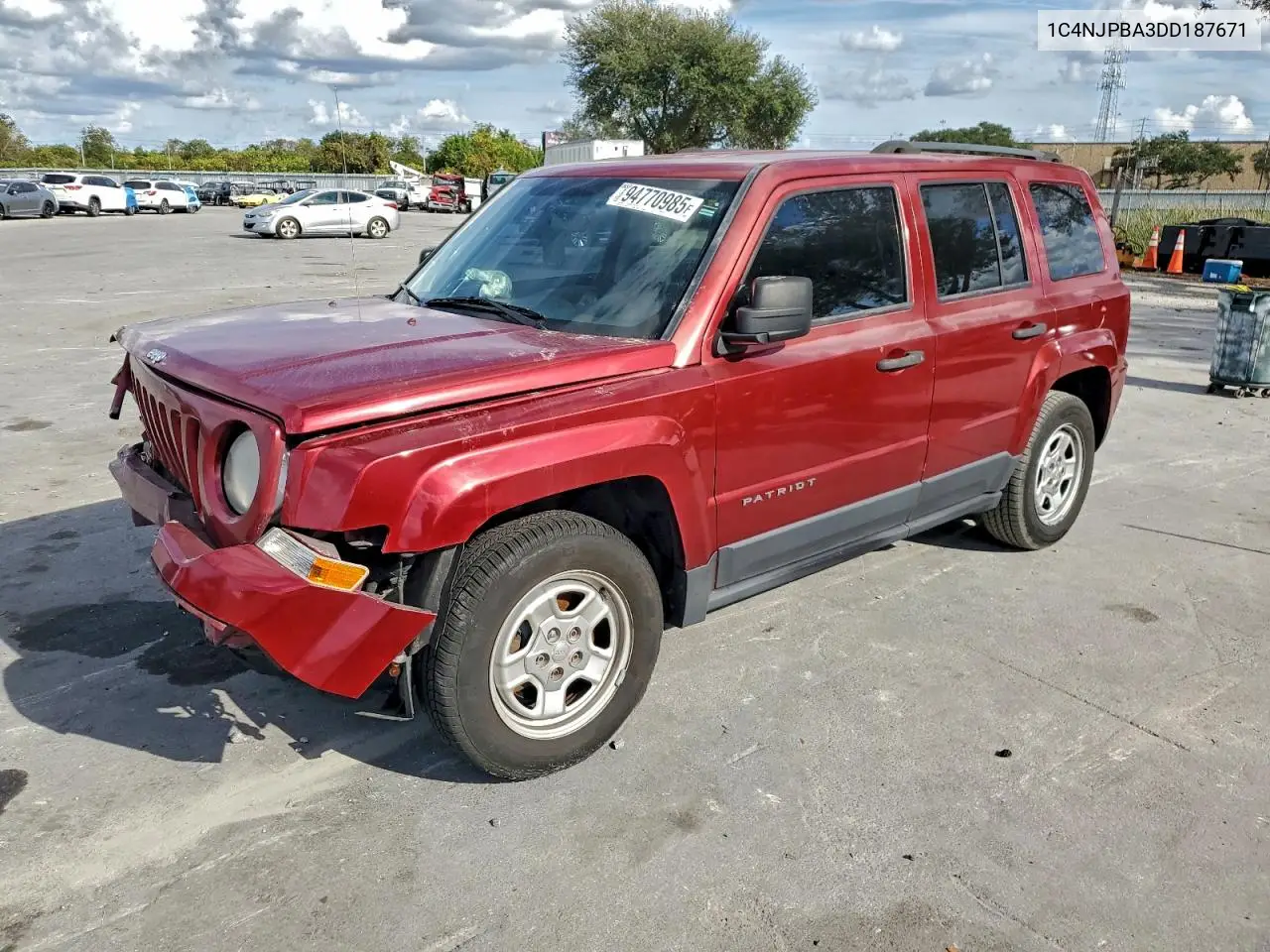 1C4NJPBA3DD187671 2013 Jeep Patriot Sport