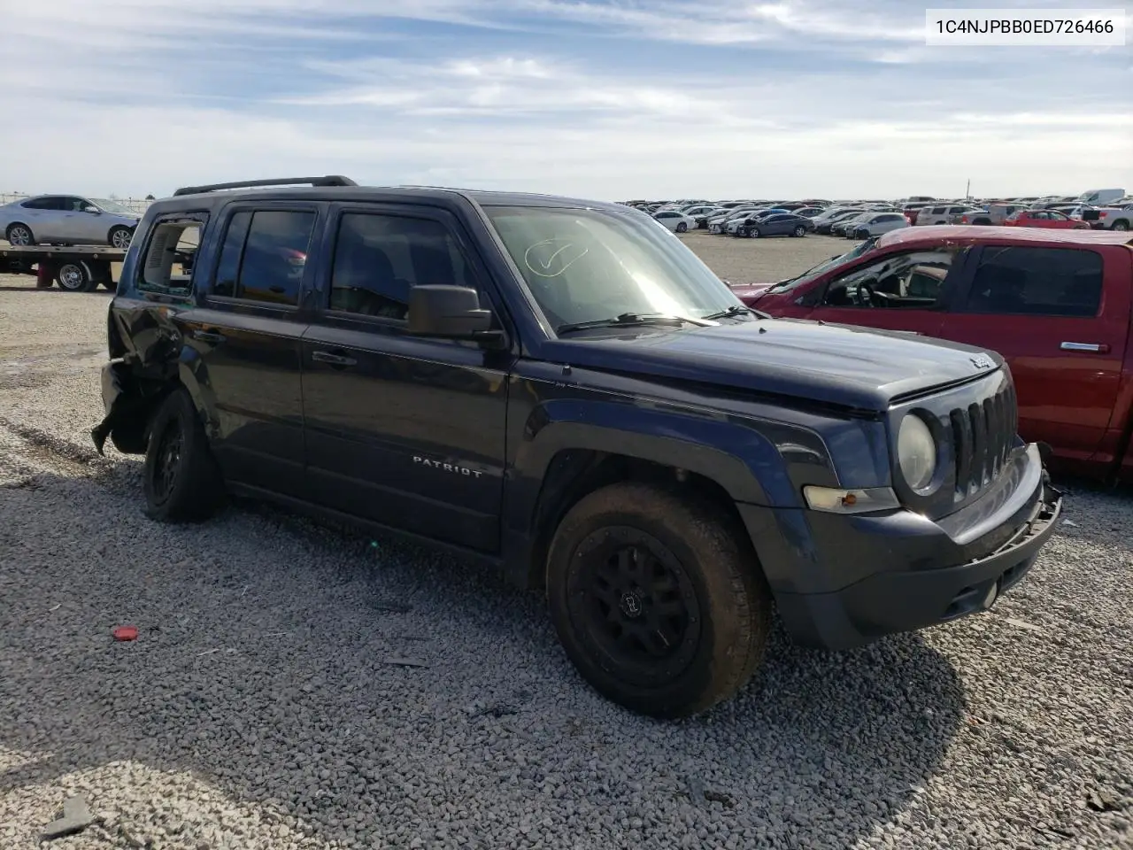 1C4NJPBB0ED726466 2014 Jeep Patriot Sport