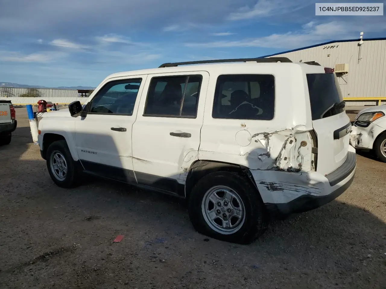 1C4NJPBB5ED925237 2014 Jeep Patriot Sport
