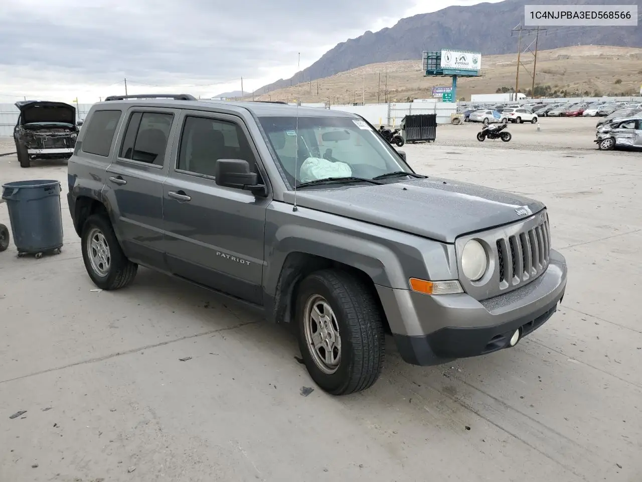 1C4NJPBA3ED568566 2014 Jeep Patriot Sport