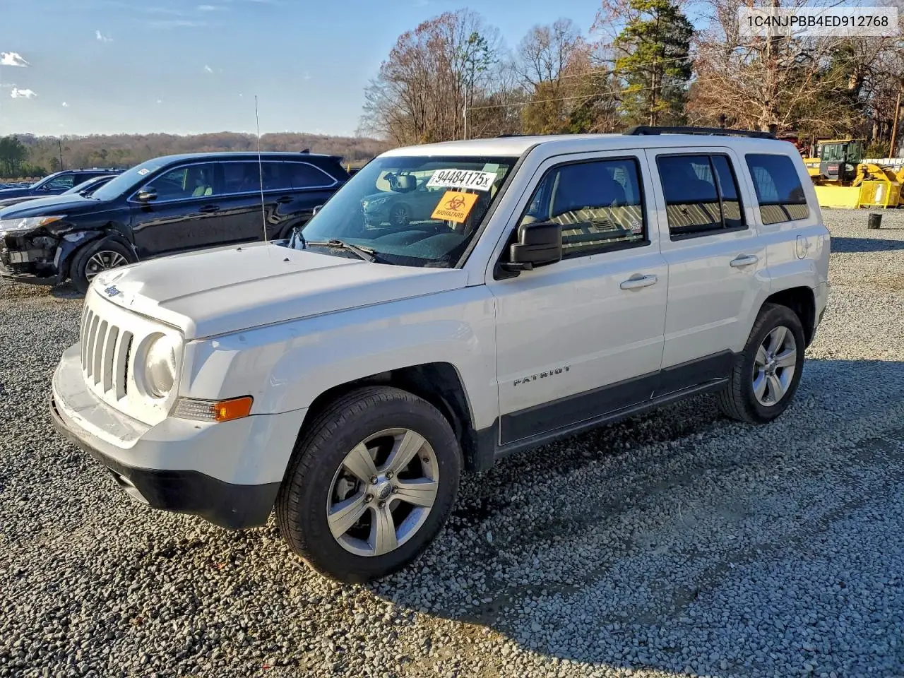 1C4NJPBB4ED912768 2014 Jeep Patriot Sport