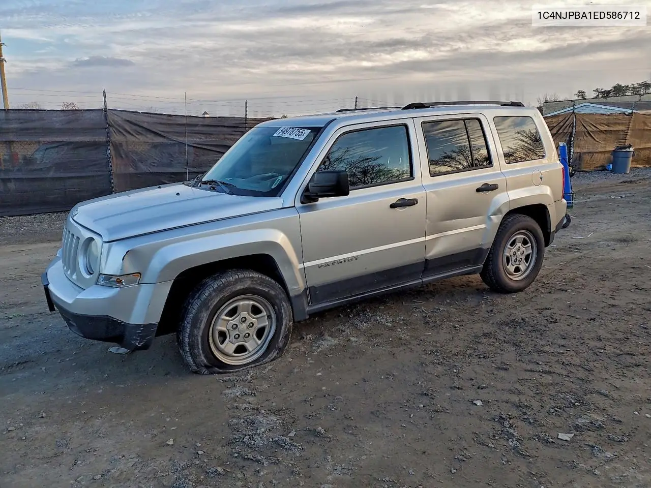 1C4NJPBA1ED586712 2014 Jeep Patriot Sport