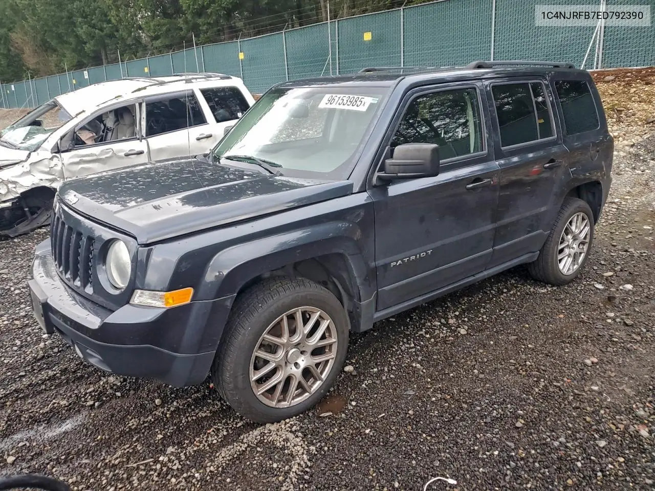 1C4NJRFB7ED792390 2014 Jeep Patriot Latitude