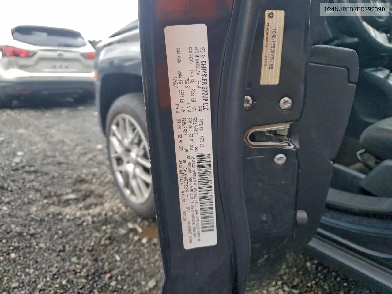 1C4NJRFB7ED792390 2014 Jeep Patriot Latitude