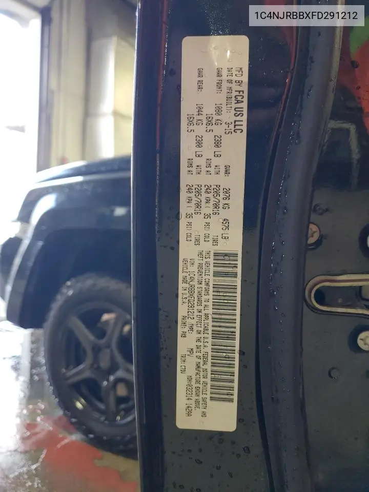 1C4NJRBBXFD291212 2015 Jeep Patriot Sport