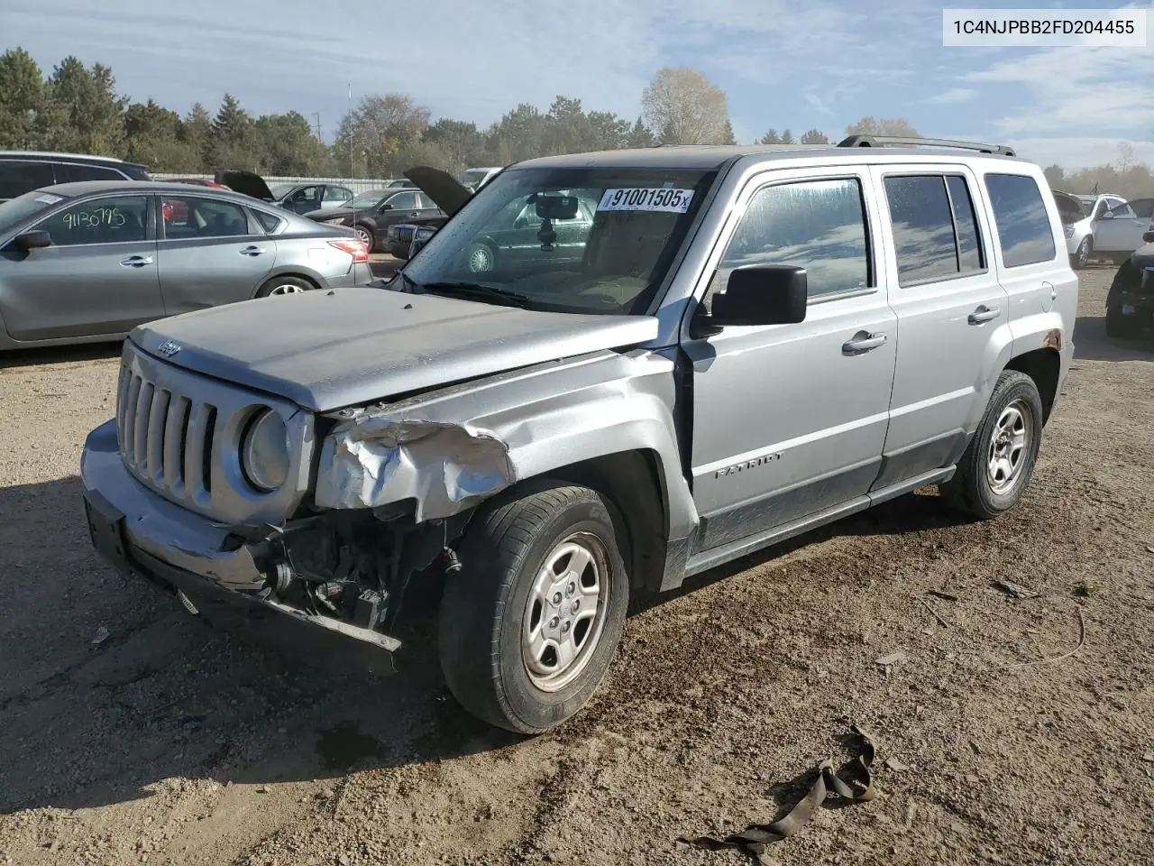 1C4NJPBB2FD204455 2015 Jeep Patriot Sport