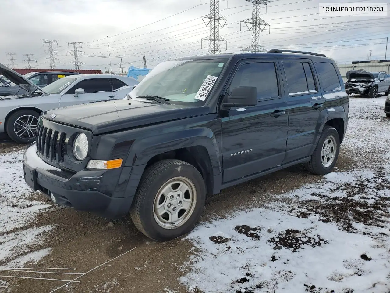 1C4NJPBB1FD118733 2015 Jeep Patriot Sport