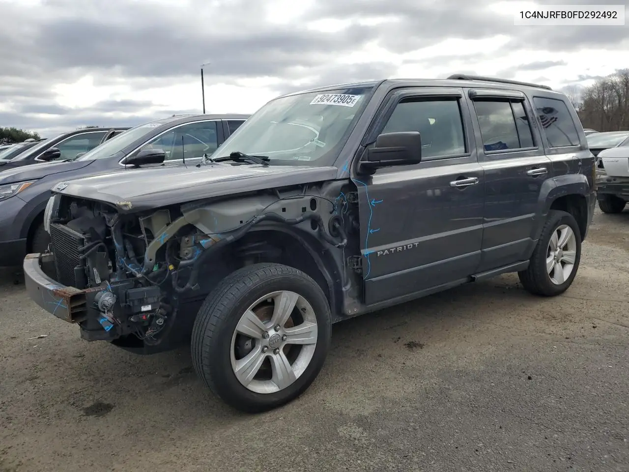 1C4NJRFB0FD292492 2015 Jeep Patriot Latitude