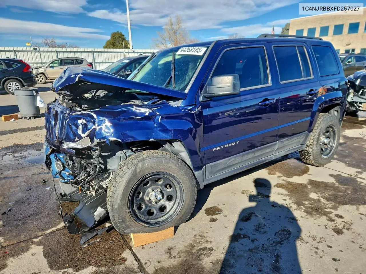 1C4NJRBBXFD257027 2015 Jeep Patriot Sport