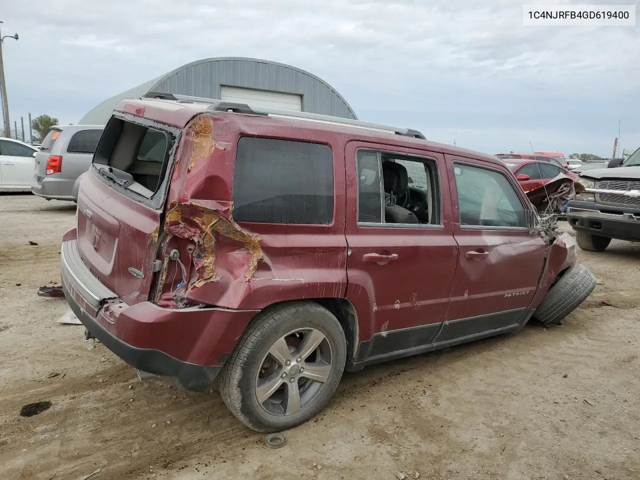 1C4NJRFB4GD619400 2016 Jeep Patriot Latitude
