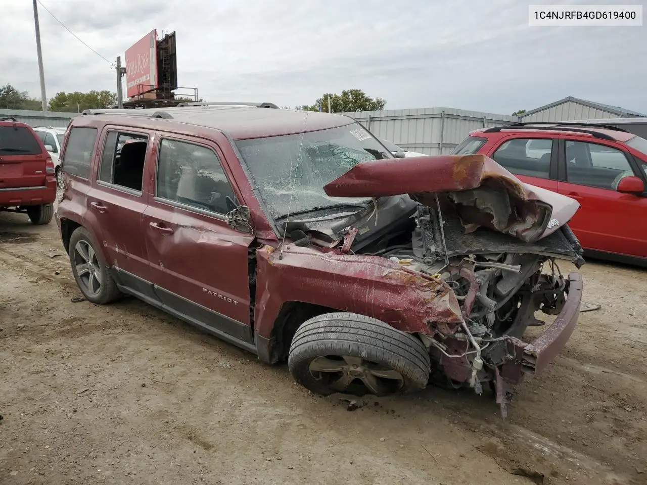 1C4NJRFB4GD619400 2016 Jeep Patriot Latitude