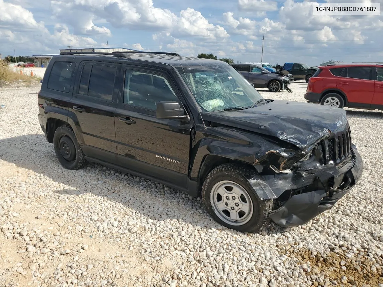 1C4NJPBB8GD761887 2016 Jeep Patriot Sport