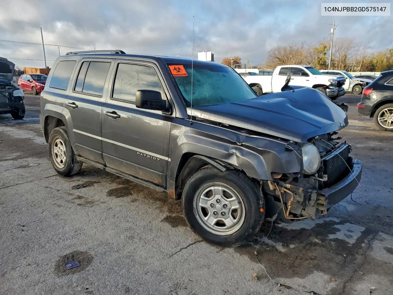 1C4NJPBB2GD575147 2016 Jeep Patriot Sport