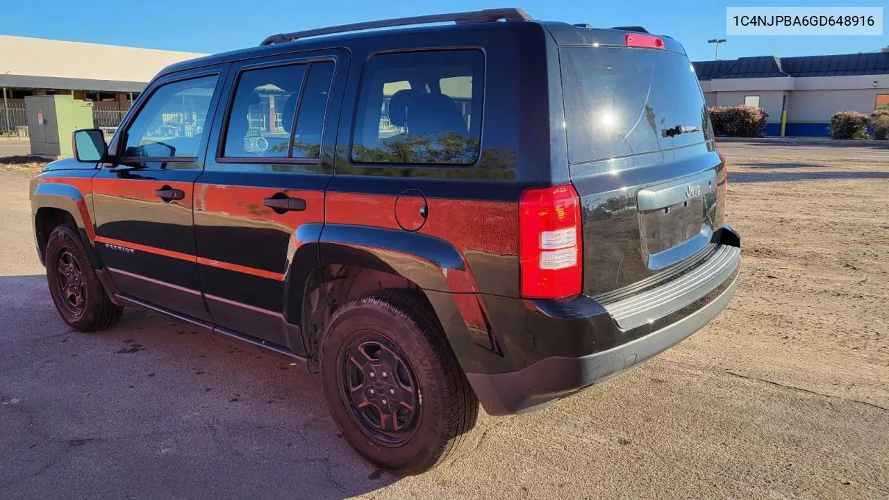 1C4NJPBA6GD648916 2016 Jeep Patriot Sport