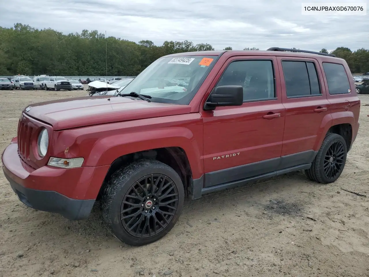 1C4NJPBAXGD670076 2016 Jeep Patriot Sport