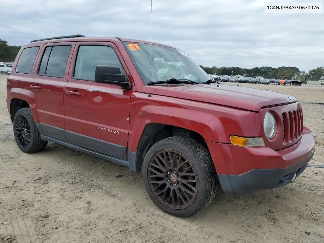 1C4NJPBAXGD670076 2016 Jeep Patriot Sport